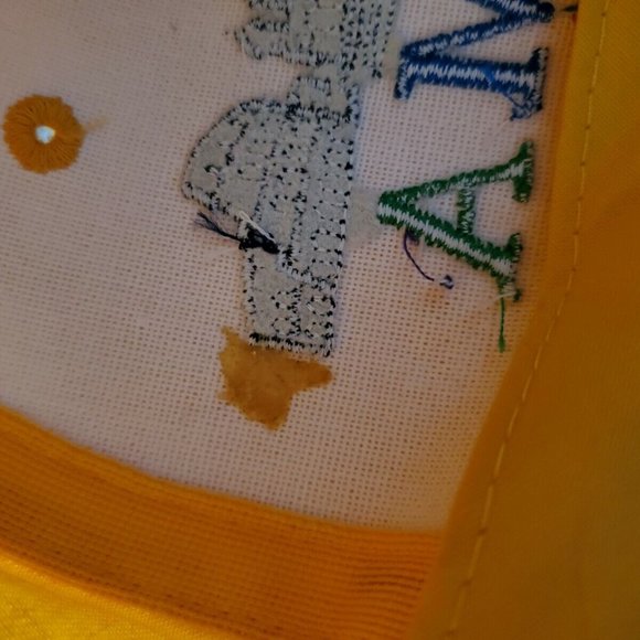 Roma Italia Hat Baseball Cap Yellow Adjustable Italy - Picture 2 of 8